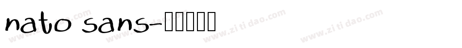 nato sans字体转换